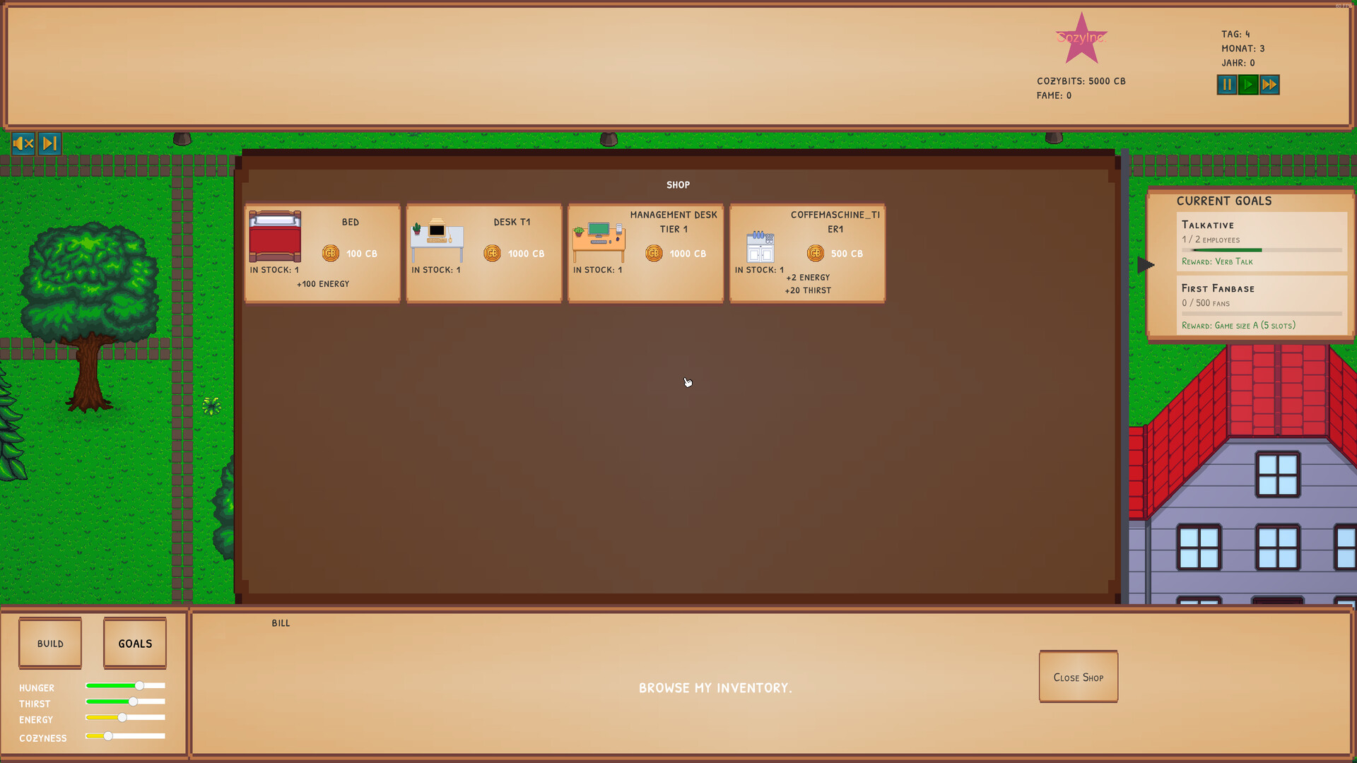 Cozy Game Company screenshot #1