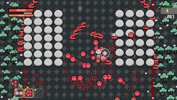 Screenshot of Sweep The Underworld gameplay showing in-action mechanics