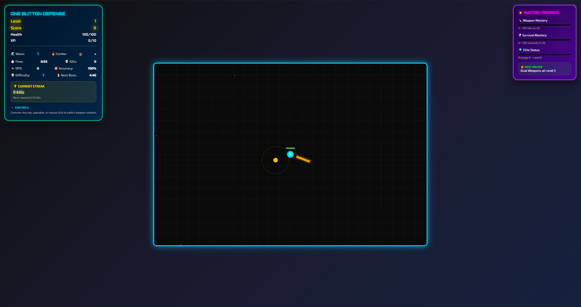 One Button Defense Featured Screenshot #1