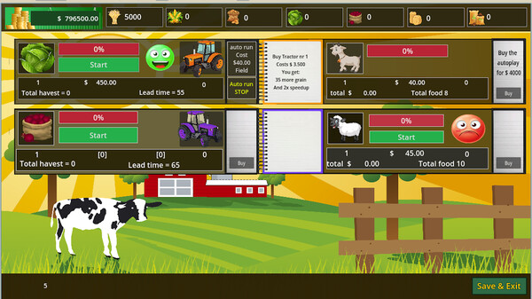 Idle Farm tycoon.