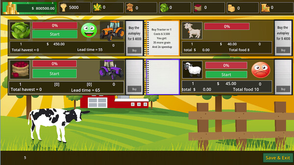 Idle Farm tycoon.