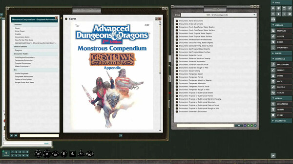 Fantasy Grounds - D&D Classics: MC5 Monstrous Compendium Greyhawk Adventures Appendix (2e)