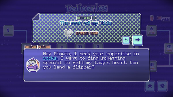 Screenshot z Minuto - Galactic Deliveries Screenshot z Minuto - Galactic Deliveries