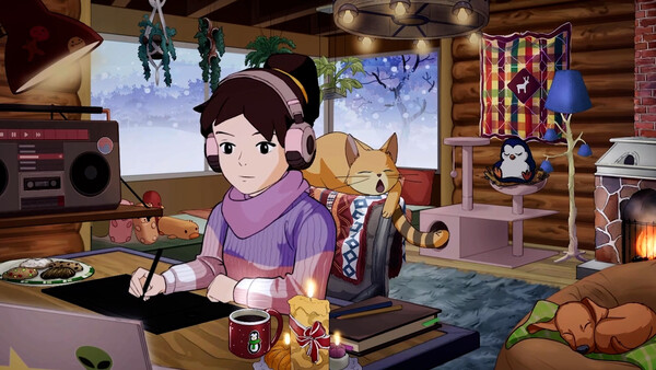 Comfy Girl: Lofi Companion.