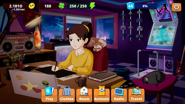 Comfy Girl: Lofi Companion.