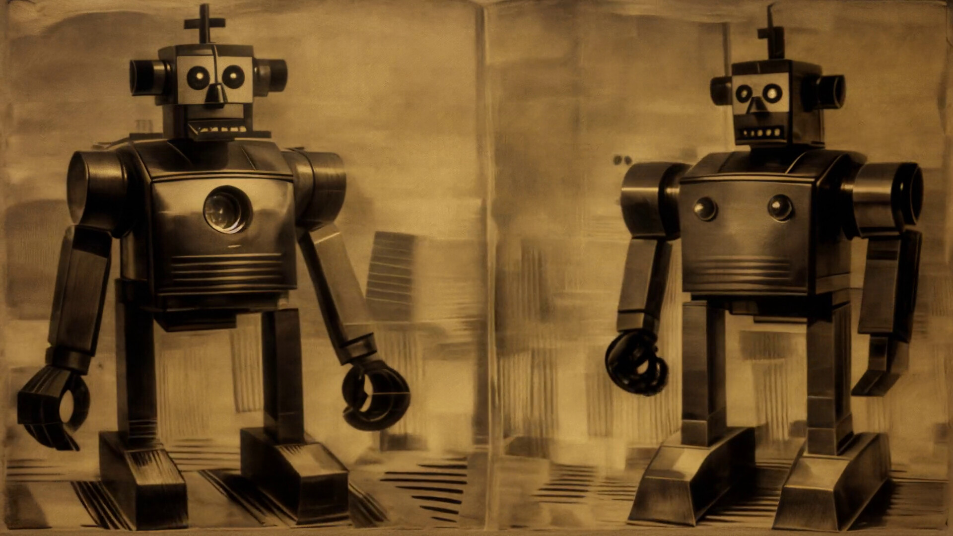 #9. AI-VJ - Robots Visuals (Steam) Podle: Intuition Technology