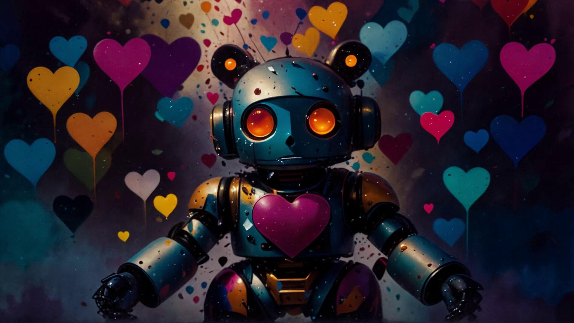 #4. AI-VJ - Robots Visuals (Steam) Podle: Intuition Technology