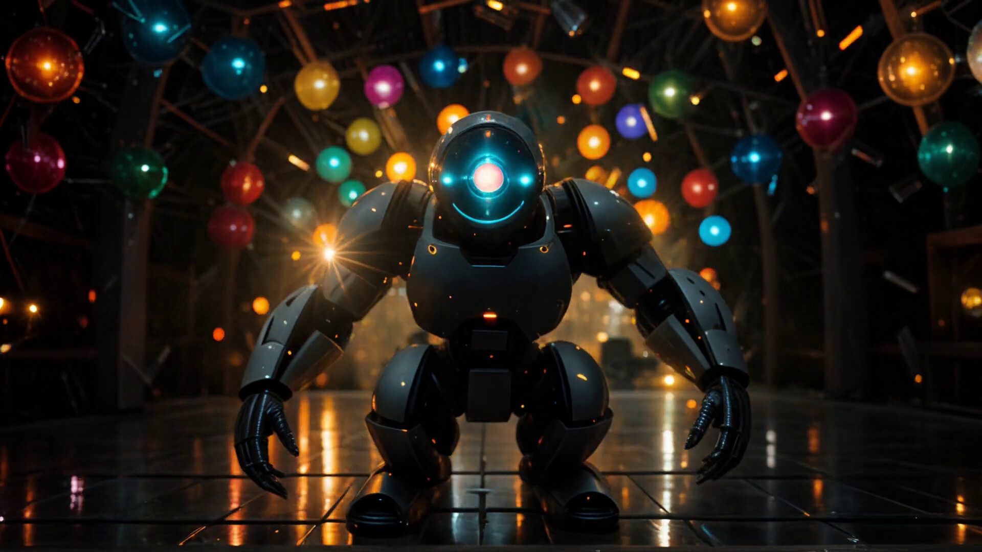 #6. AI-VJ - Robots Visuals (Steam) Podle: Intuition Technology