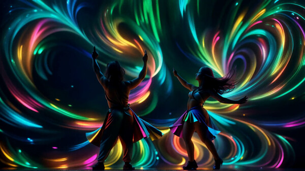 Screenshot z AI-VJ - Party 3 Visuals