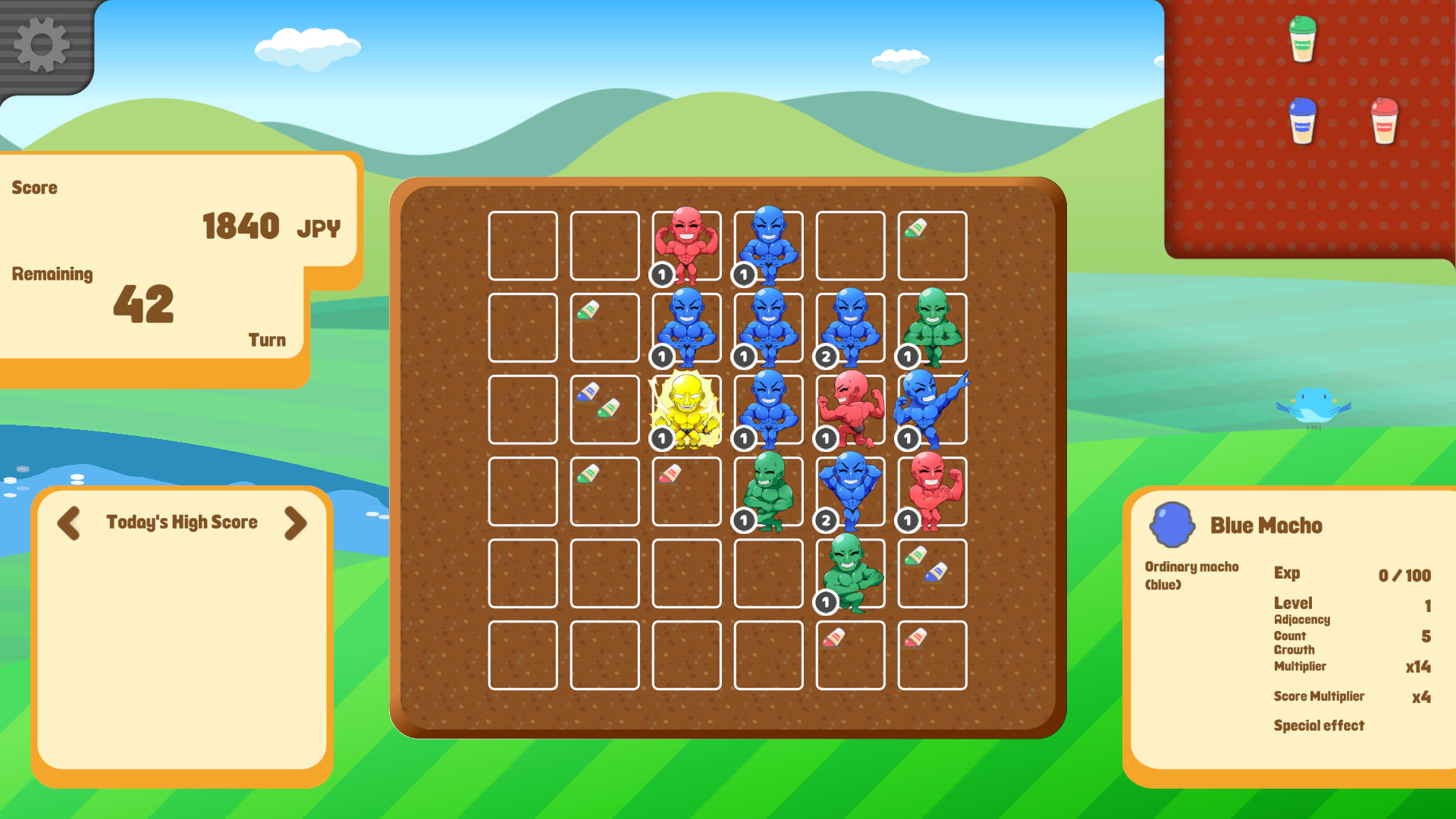 Macho Harvest ~ Muscular Harvest Puzzle ~ Screenshot