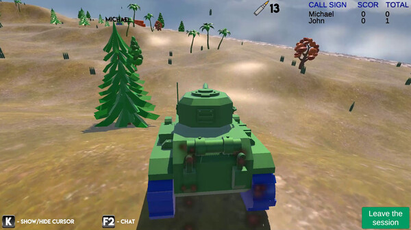 Скриншот из Tanks online