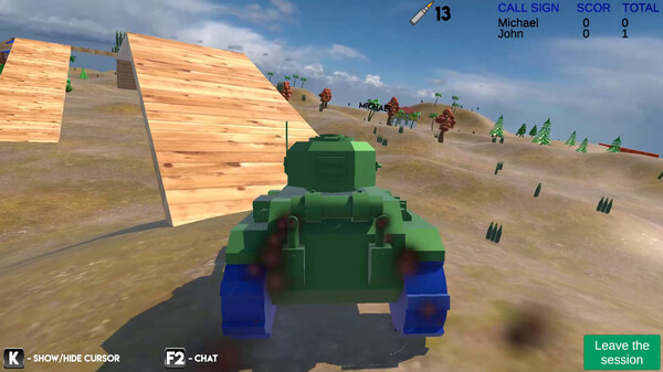 Скриншот из Tanks online
