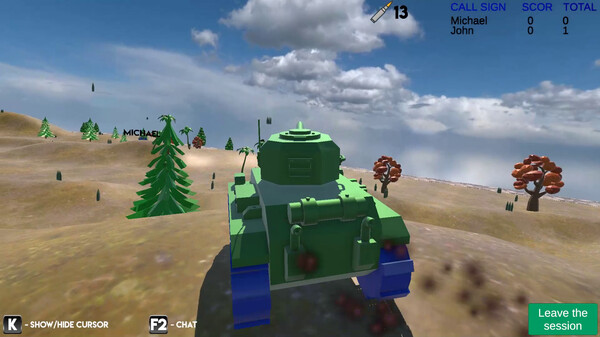 Скриншот из Tanks online