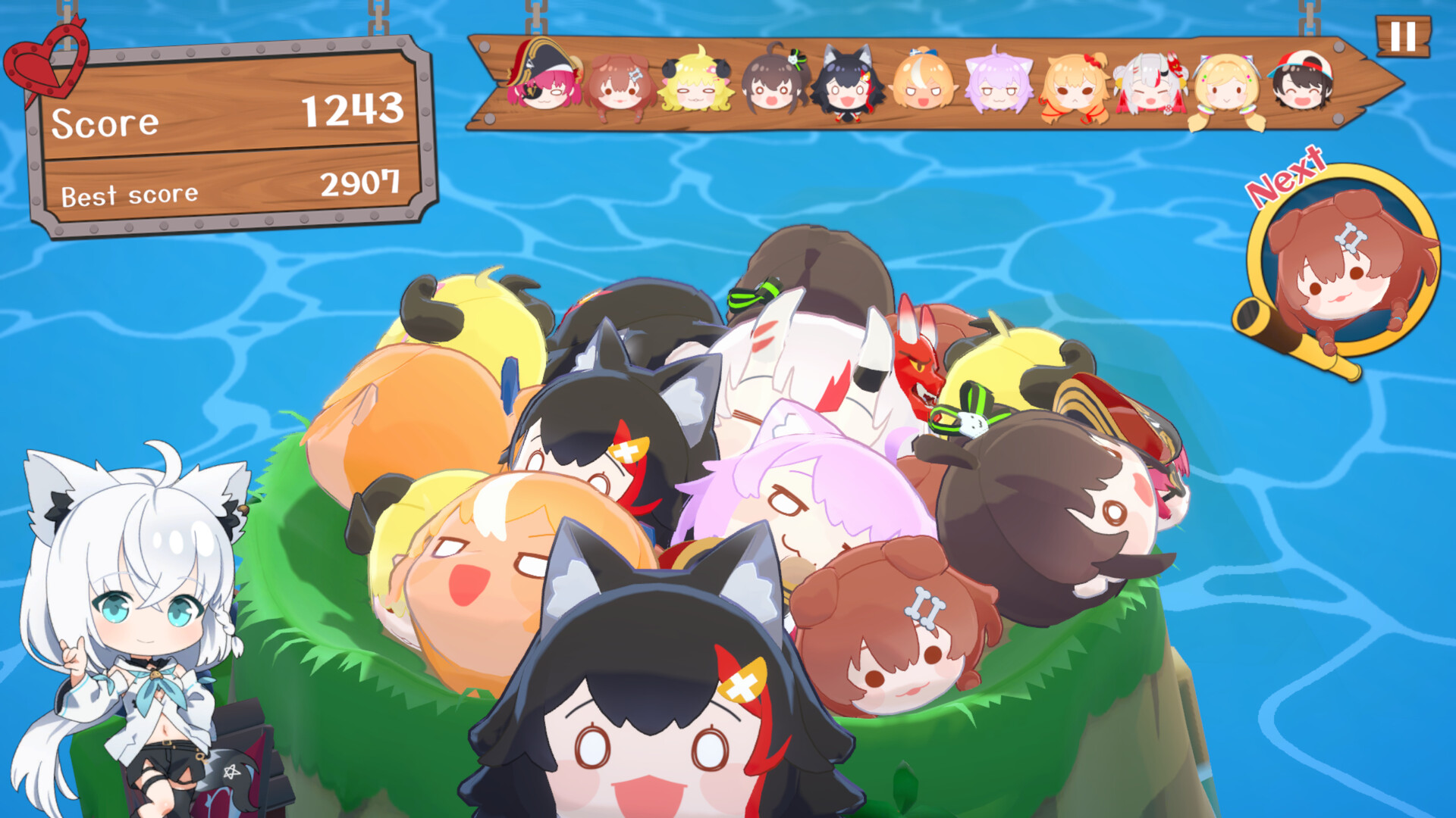 hololive Treasure Mountain Shirakami Fubuki's "SUKONNA DLC" Featured Screenshot #1