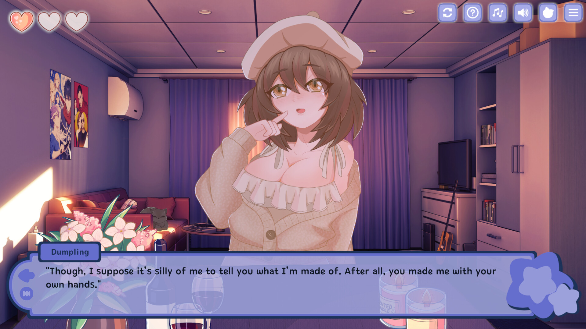 Tasty Bite: Food dating simulator screenshot