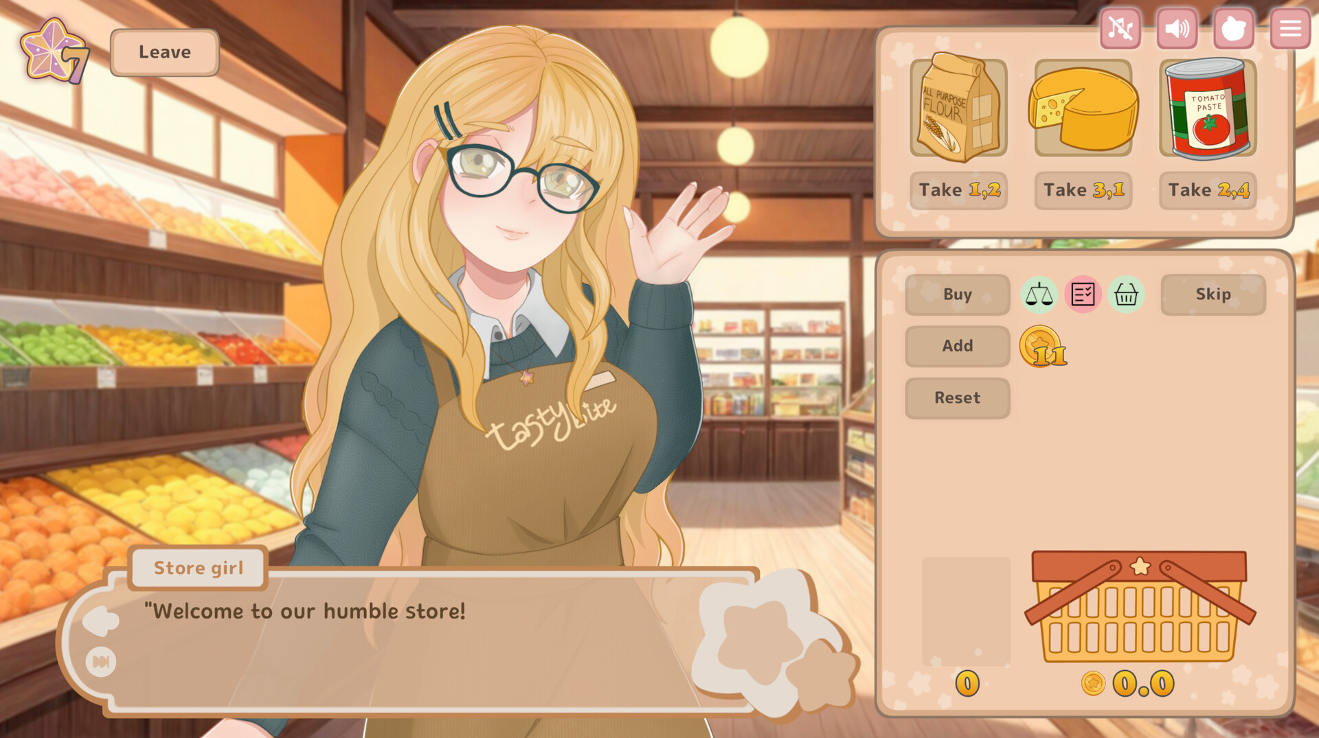 Tasty Bite: Food dating simulator screenshot 1