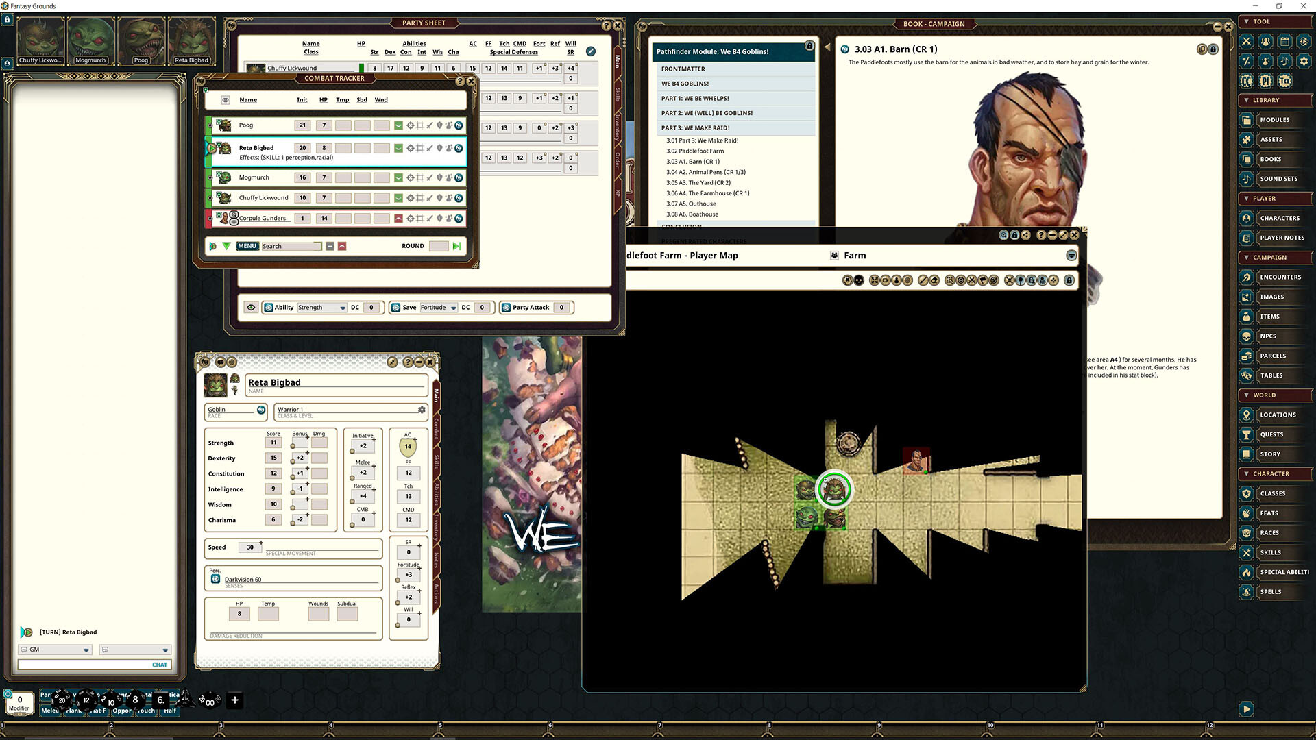 Fantasy Grounds - Pathfinder RPG - Pathfinder Module: We B4 Goblins!のスクリーンショット 1
