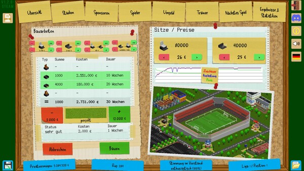 Screenshot z Boeckham's Football Manager