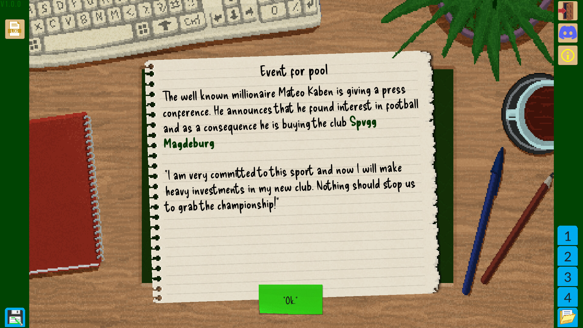 Boeckham's Football Manager screenshot #4