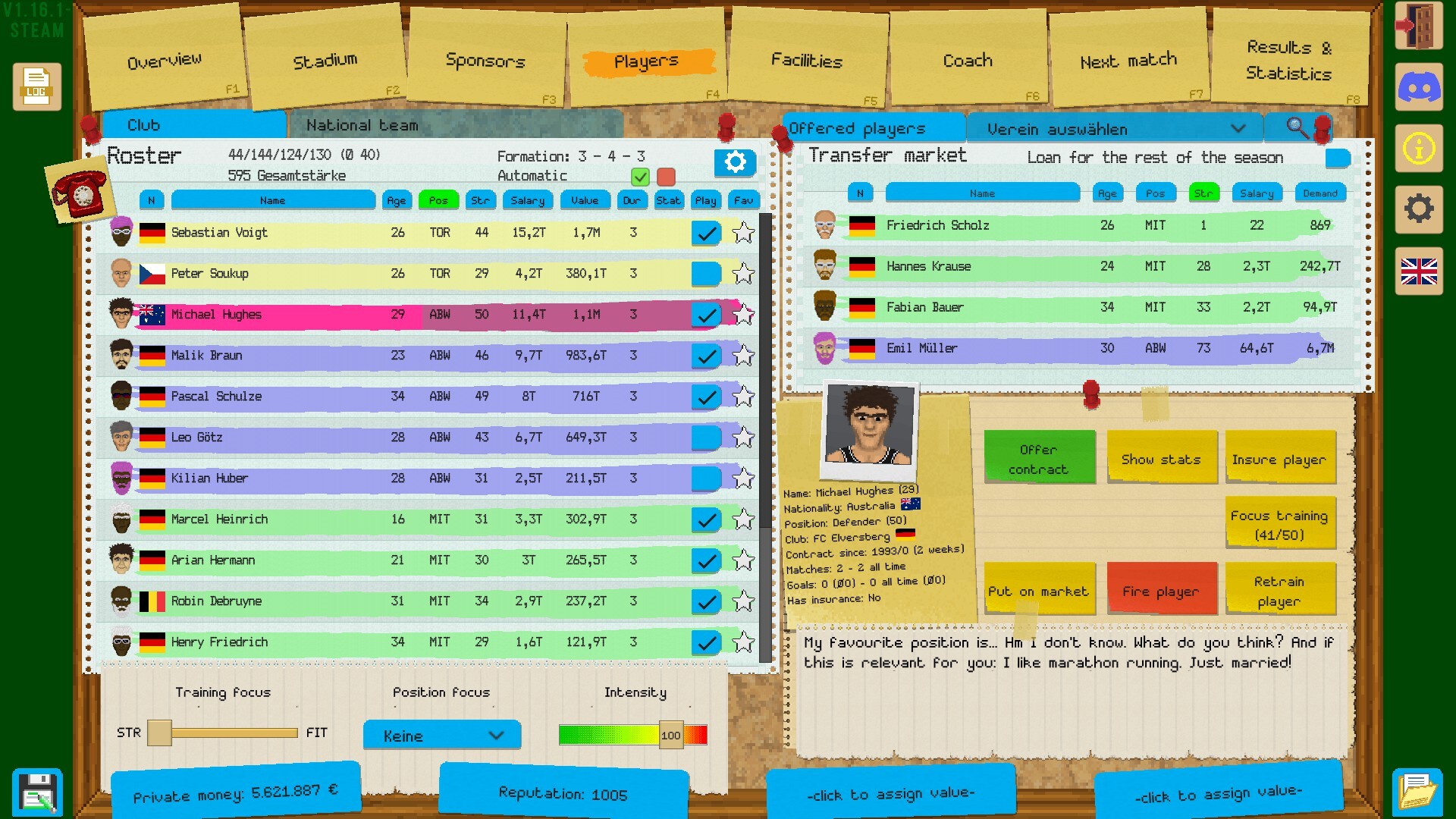 Boeckham's Football Manager screenshot #2