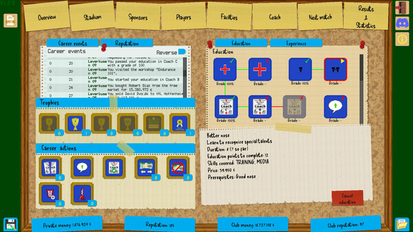 Screenshot z Boeckham's Football Manager