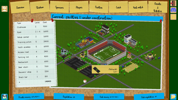 Screenshot z Boeckham's Football Manager