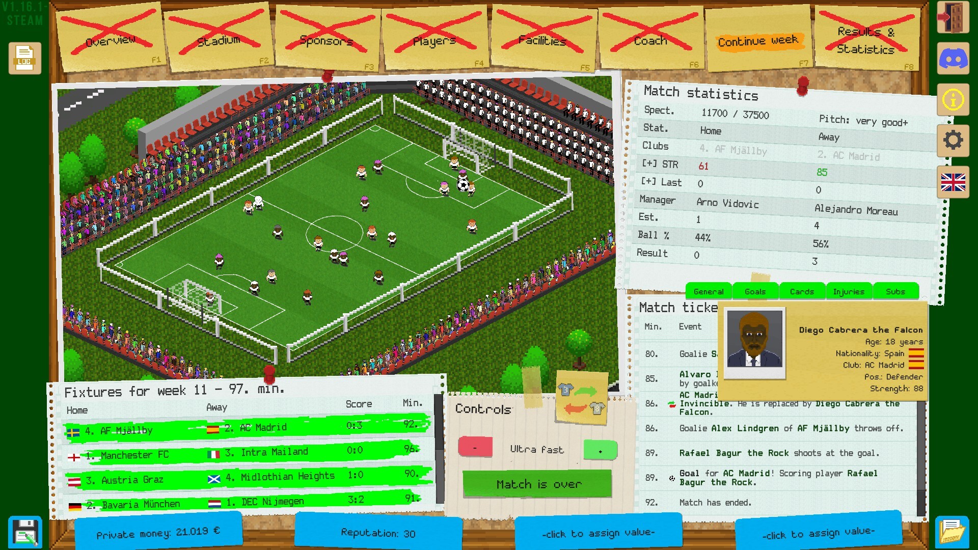 Boeckham's Football Manager screenshot #3