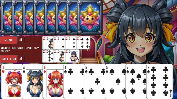 Скриншот из Waifu Cards