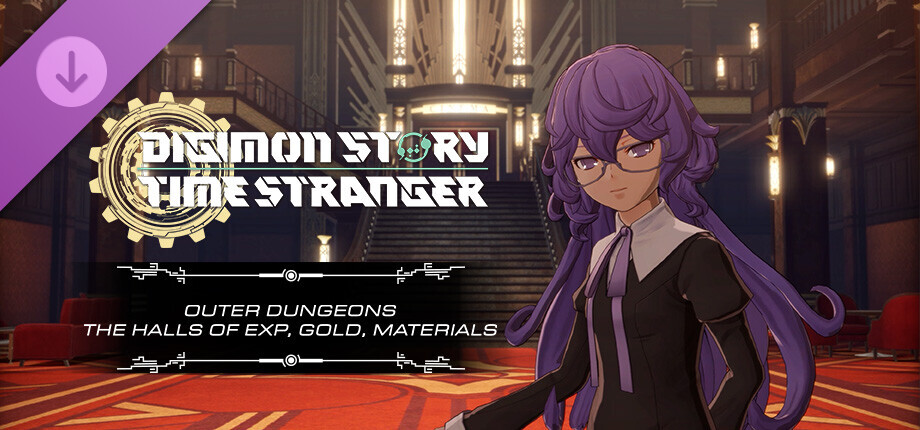 Digimon Story Time Stranger - Outer Dungeons The Halls of EXP, Gold, Materials cover art