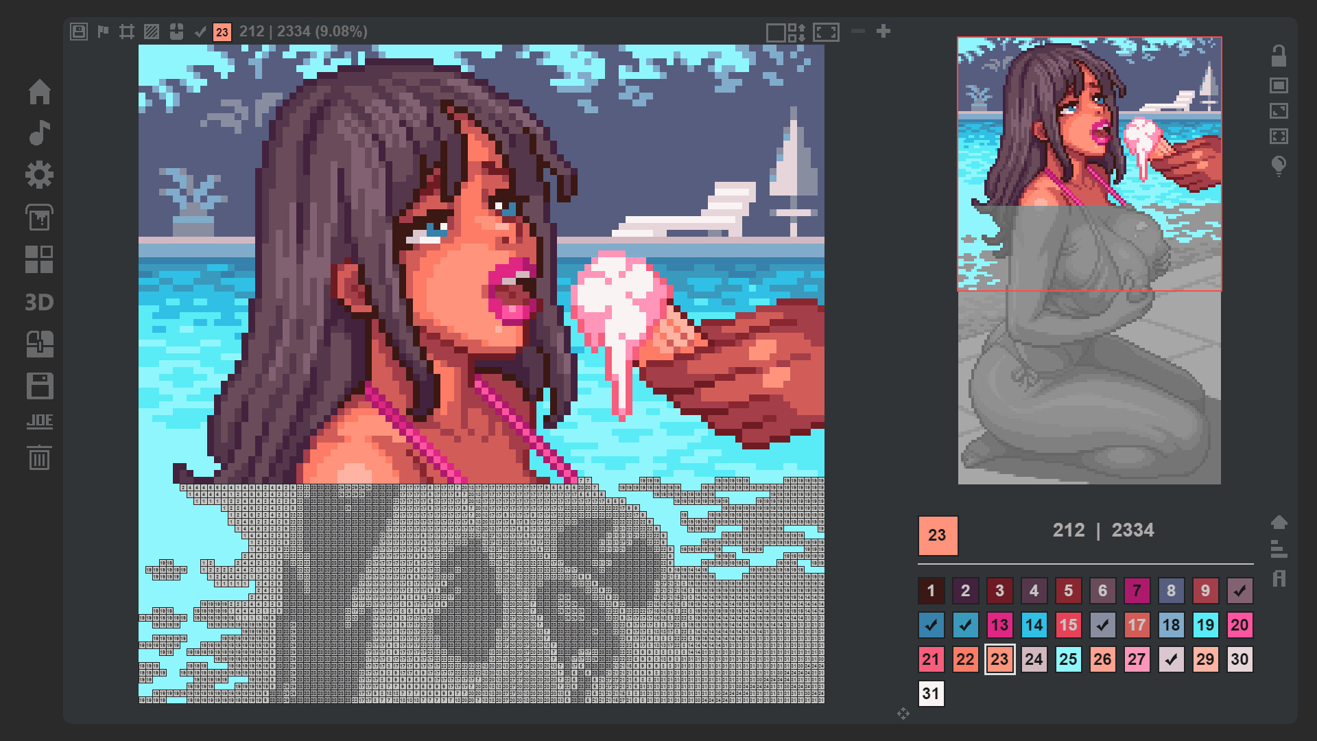 Coloring Game: Girls 3 screenshot #1