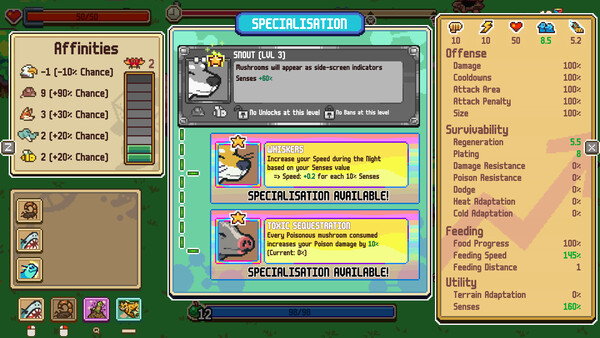 Official Everything is Crab screenshot showing boss-scale combat pressure