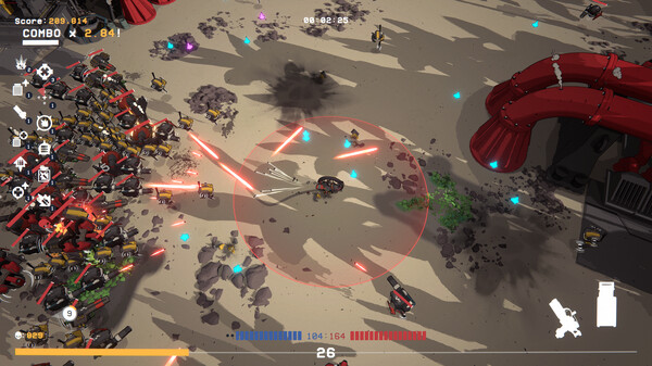 Screenshot of SpinWave Survivors