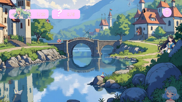 Hidden Anime Girls game for Linux 1