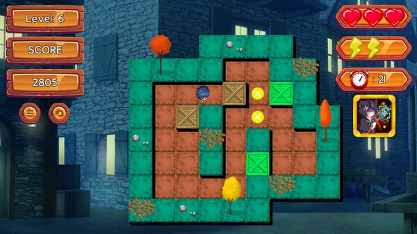 Moe Waifu H Push-Box game for windows Pc 1