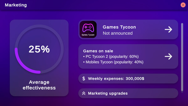 Games Tycoon screenshot 1