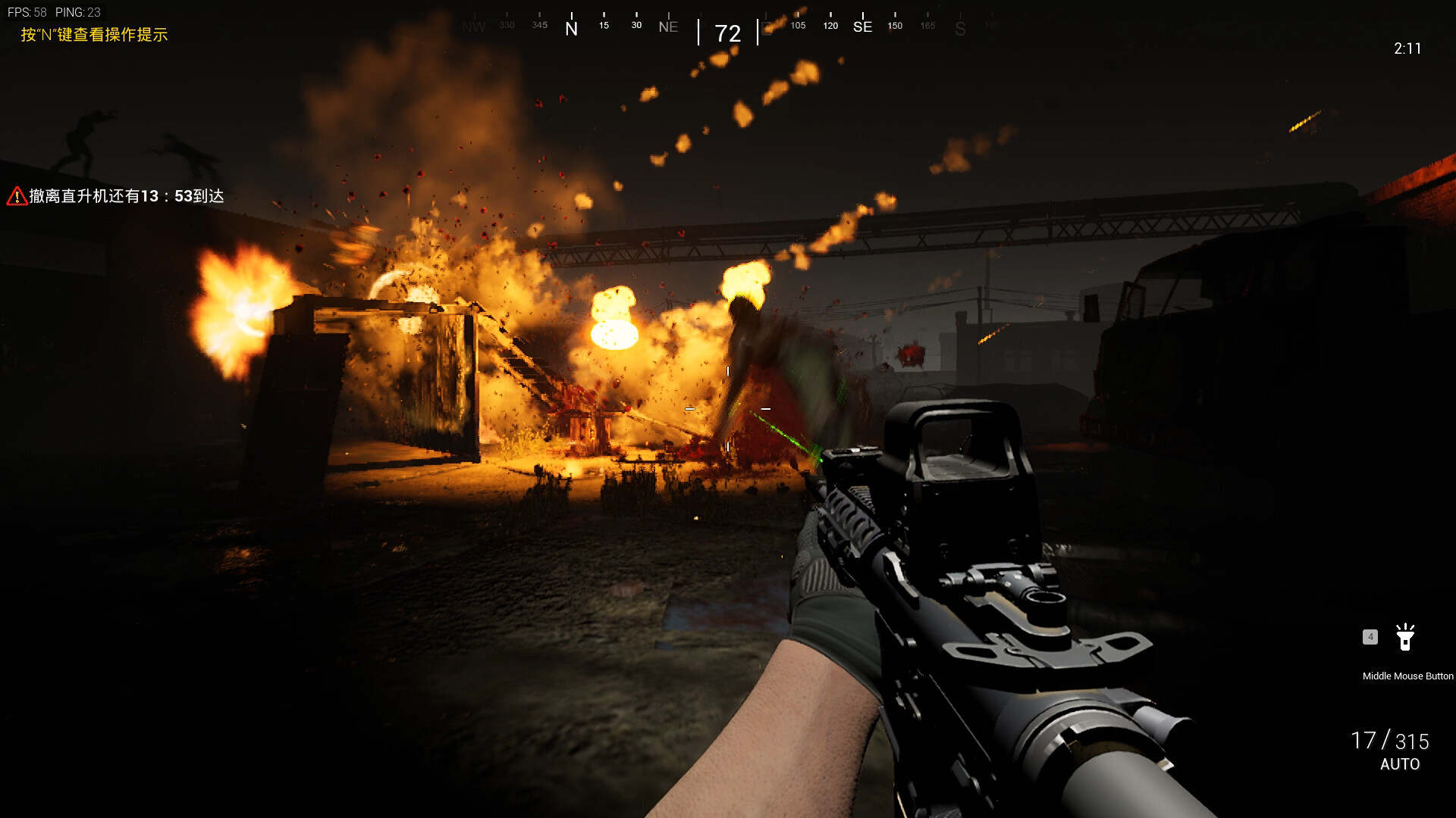 The AC130 slays the zombies. screenshot #7
