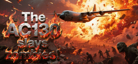 AC130 уничтожает зомби.