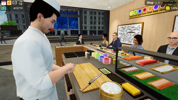 Conveyor Belt Sushi Simulator gameplay screenshot