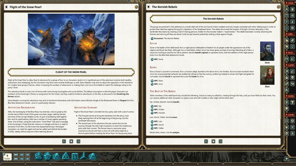 Fantasy Grounds - Blue Rose Adventure: Flight of the Snow Pearl