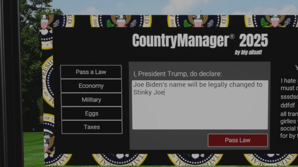Screenshot z Trump Simulator 2025