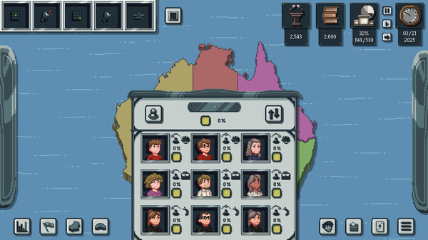 Screenshot z Vox Populi: Australia 2025