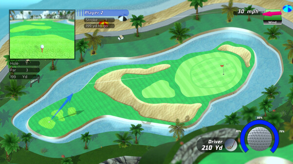 Golf Up Tropical screenshot 1