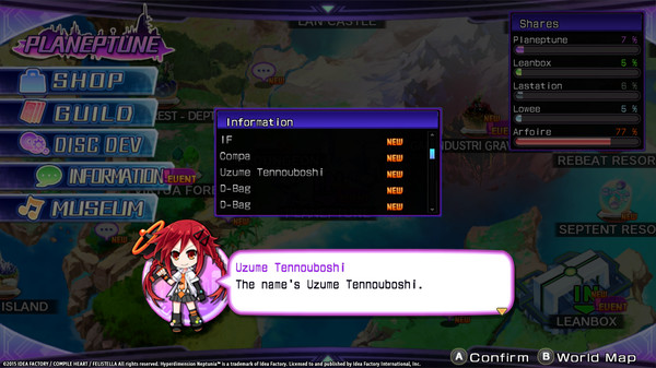Hyperdimension Neptunia Re;Birth2 Uzume Battle Entry