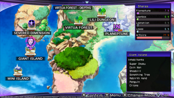 Hyperdimension Neptunia Re;Birth2 Giant Island