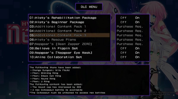 Hyperdimension Neptunia Re;Birth2 Additional Content Pack 3
