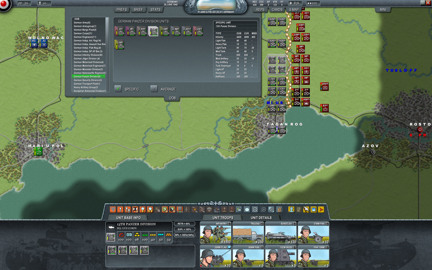 Decisive Campaigns: Case Blue screenshot #3
