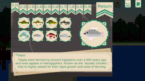 Screenshot z Type 'n' Fish
