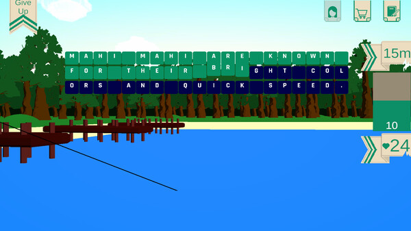 Screenshot z Type 'n' Fish
