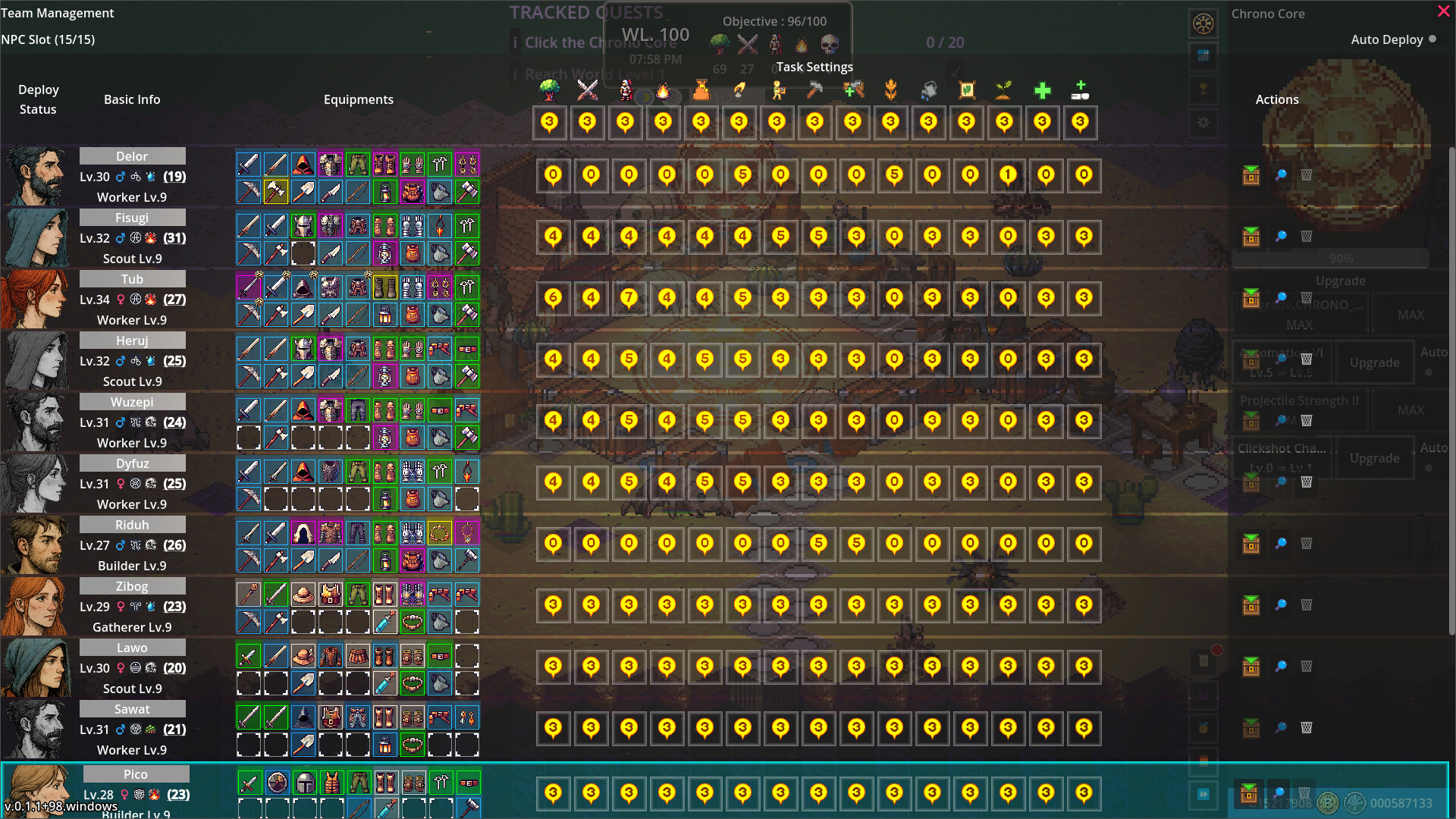 Chronominion Idler screenshot #1