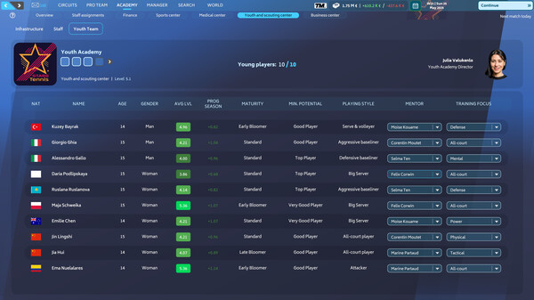 Tennis Manager 25 (Steam Account) screenshot 7